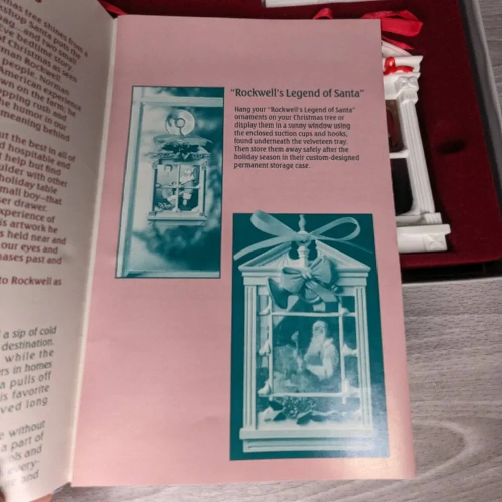 Vintage 1991 Norman Rockwell's Legends of Santa Ornament Collection
